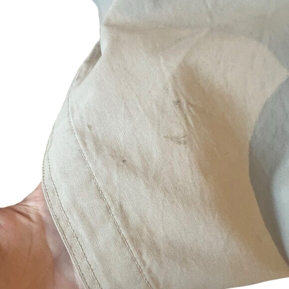 Vintage LL Bean Chore Jacket Mens Large Beige Lined Barn Field Coat Quality - Picture 11 of 11